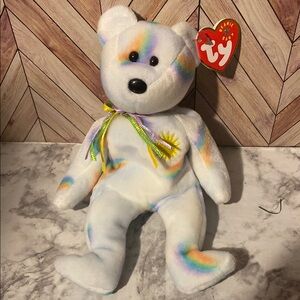 Cheery Ty Beanie Baby Rainbow Bear